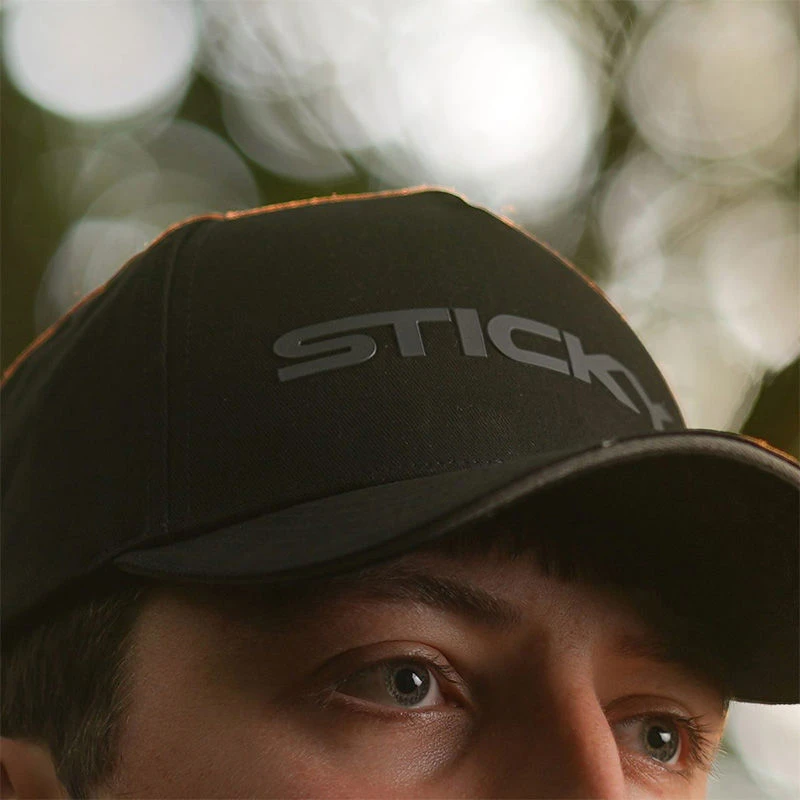 Sticky Baits Black Sticky Logo Caps